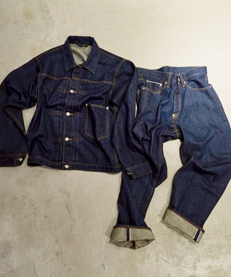 【限定6着】MADE IN YP | RE:LORE『VINTAGE SELVEDGE JEANS』 INDIGO｜後ろ右ポケットにタグ付き