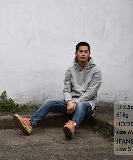 【超撥水・メディアで話題】プルオーバーサイドファスナーパーカー杢グレー Pullover Side Zip Hooded Sweatshirt Heather Gray