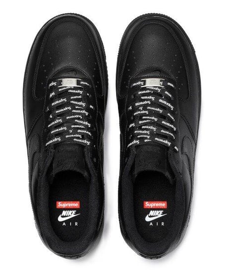 【送料込/最安値】新品 NIKE AIR FORCE 1 LOW BLACK "Supreme®"