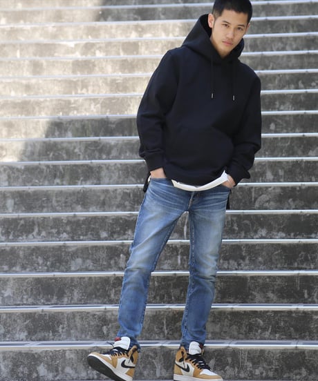 【サンプルも全て完売御礼】14.5OZ／ヘビーオンスハイパーストレッチデニムパンツ　Vintage Mid Blue／ヴィンテージミッドブルー