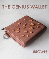 【1秒会計】最小・無くさない！国産の超撥水本革『天才ミニ財布／THE GENIUS WALLET』BROWN