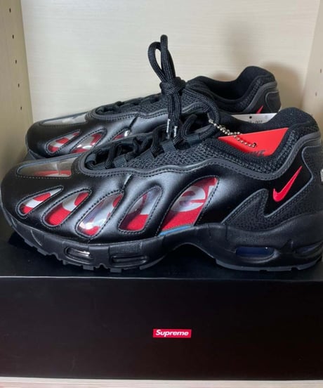 【先着１名様/送料込/国内最安値】新品 NIKE AIR MAX 96 "SUPREME"BLACK/SPEED RED-CLEAR