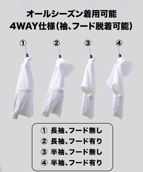 【SAMPLE品／1着限定】4,000円お得！ THE WISDOM 4WAY SHIRT BLACK