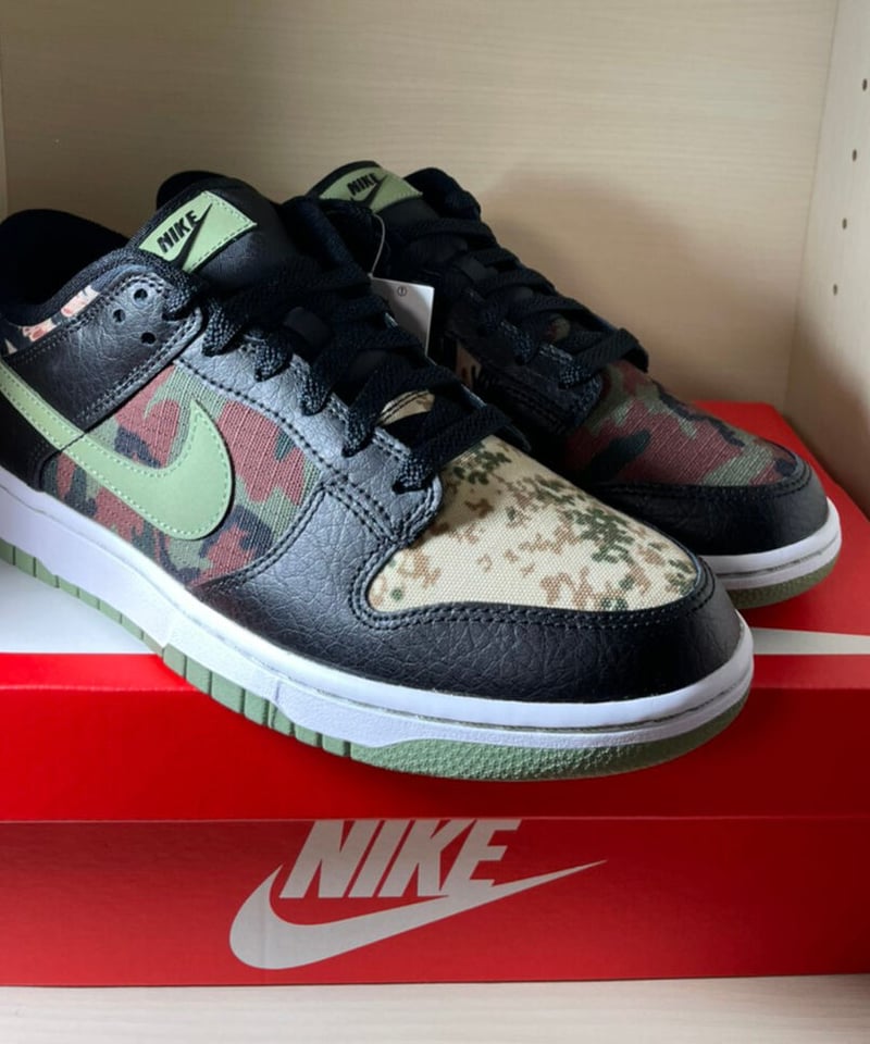 定価販売／送料込】新品NIKE DUNK LOW SE Black Multi-Camo |