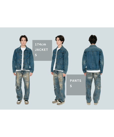 【限定2着】MADE IN YP | RE:LORE『VINTAGE SELVEDGE DENIM JACKET』 INDIGO｜ポケットにタグ有り
