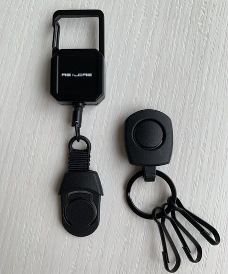 【便利・なくさないための】オリジナルリールキーホルダー／Original Reel Key Chain Matte Black　20F-404