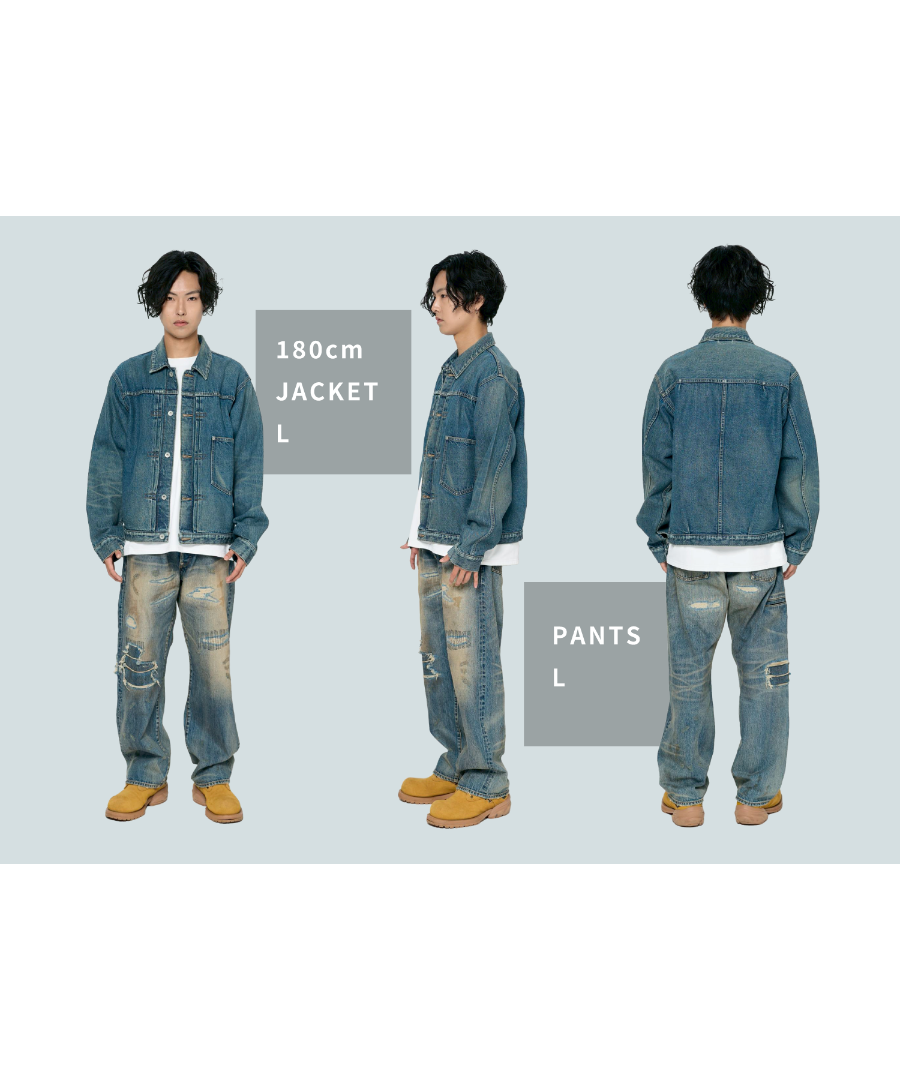 MADE IN YP VINTAGE REPAIR JEANS ダメージデニム 限定36着】MADE IN YP | RE:LORE『VINTAGE REPAIR SELV