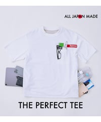 【最後の再入荷】ご支援額：850万円／メディア多数掲載／日本製・究極の手ぶら・特許超撥水Tシャツ『THE PERFECT TEE』WHITE／ホワイト／白