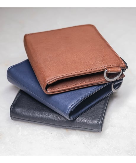 【1秒会計】最小・無くさない！国産の超撥水本革『天才ミニ財布／THE GENIUS WALLET』BLACK