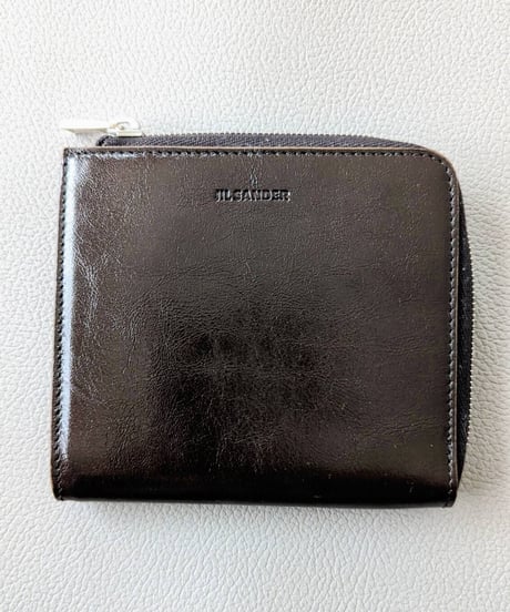 【送料込/新品/正規品】JIL SANDER ジル サンダーL字ファスナーミニウォレット コンパクト財布 薄型 2つ折り