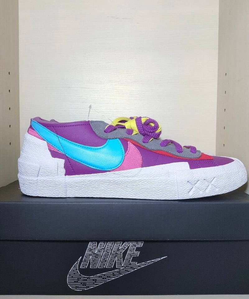 定価以下／激安販売】新品NIKE BLAZER LOW/SACAI/KAWS ブレーザー L