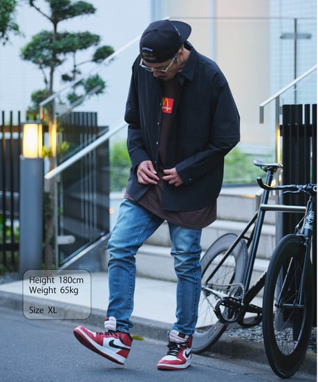 【SAMPLE品／1着限定】4,000円お得！ THE WISDOM 4WAY SHIRT BLACK