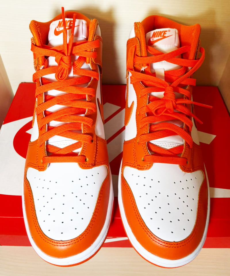 送料込/最安値】新品 NIKE DUNK HI RETRO ORANGE BLAZE (ME...