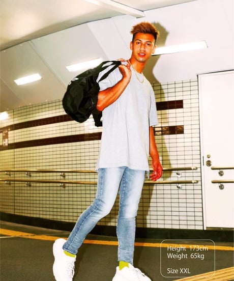 【XL1着限定】【テレビで話題・汗ジミにならない】Box Pocket Side Slit Tee Heather Gray　19S-108