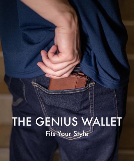 【1秒会計】最小・無くさない！国産の超撥水本革『天才ミニ財布／THE GENIUS WALLET』BROWN
