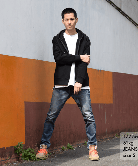 【サンプルも全て完売御礼】14.5OZ／ヘビーオンスハイパーストレッチデニムパンツ　Vintage Mid Blue／ヴィンテージミッドブルー
