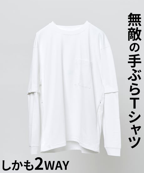 【クラファン累計2,500万円超】MOON-TECH® 5POCKETS 2WAY TEE｜無敵の手ぶらTシャツ｜MOONRAKERSコラボ