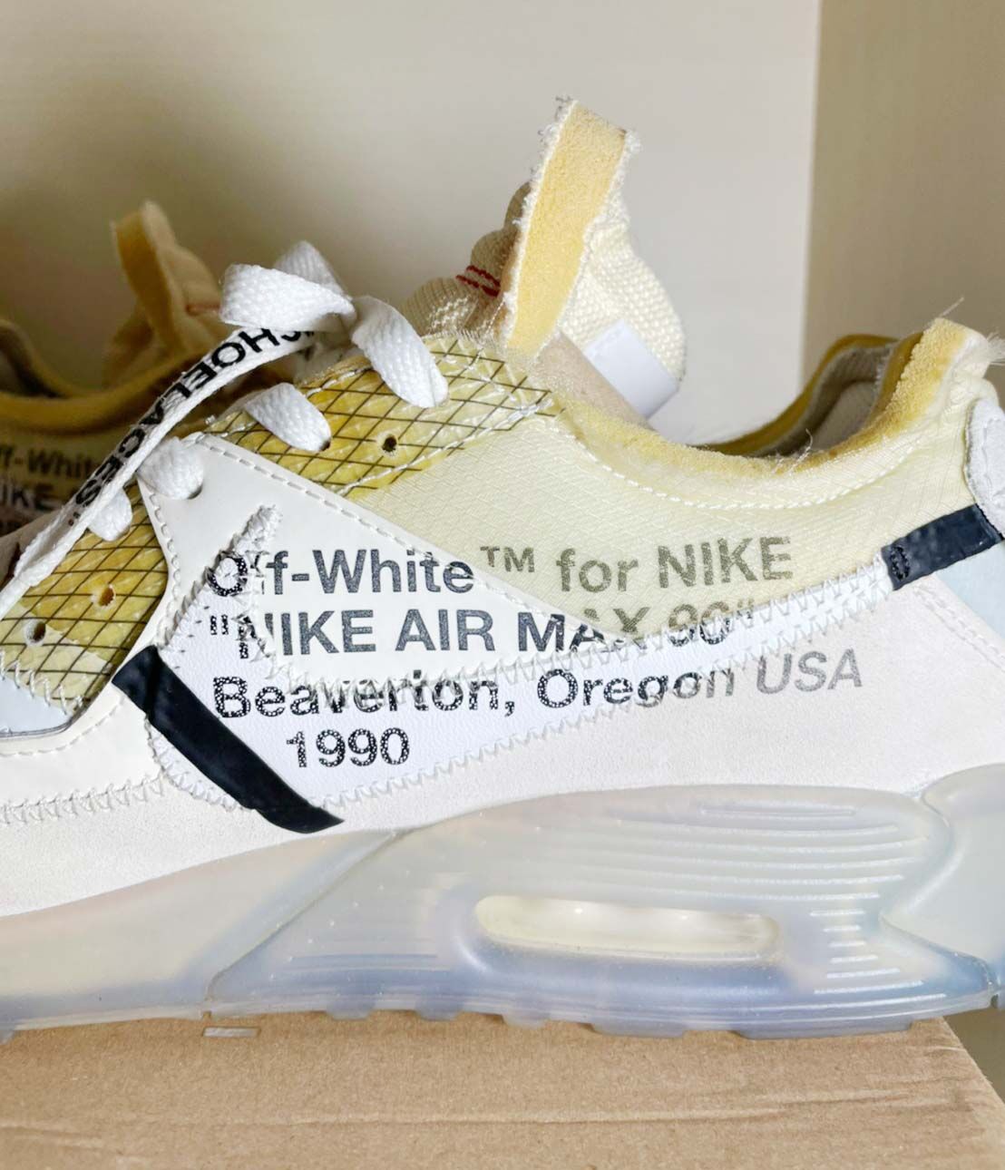 送料込/最安値】美品NIKE THE TEN : AIR MAX 90／Off-White﻿