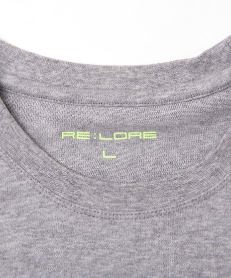 【XL1着限定】【テレビで話題・汗ジミにならない】Box Pocket Side Slit Tee Heather Gray　19S-108