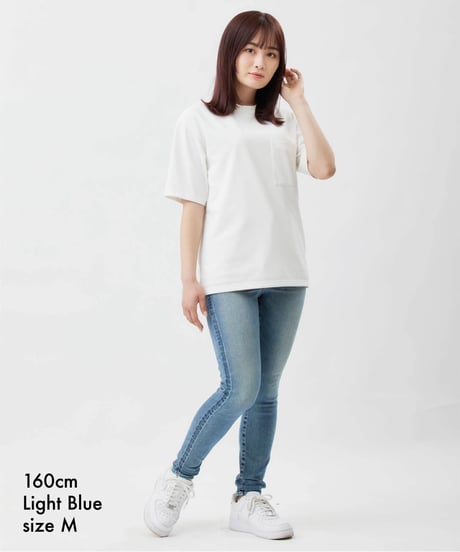 【特許超撥水】脚を長く・まっすぐ・美しく魅せる神JEANS WOMEN／脚痩せ効果抜群／LIGHT BLUE／ライトブルー／ヴィンテージ淡色