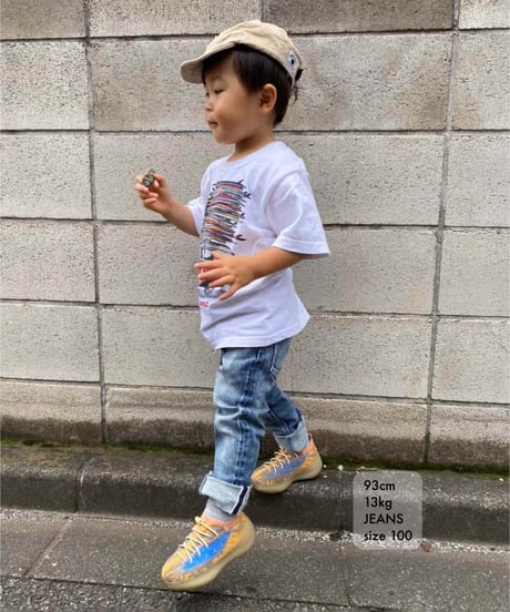 【新価格・在庫限り】Kids Hyper Stretch Denim Jeans Mid Blue　19F-226
