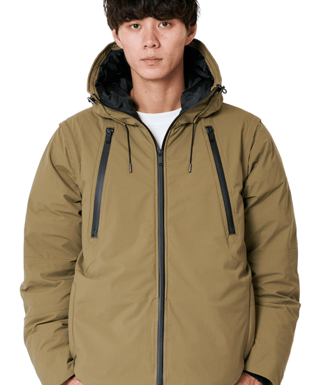 【先着順／再入荷不可】累計6,000万円以上／クラファンNo.1／究極の2WAY手ぶらダウン／THE WISDOM 2WAY DOWN PARKA／令和の虎も多数ご愛用
