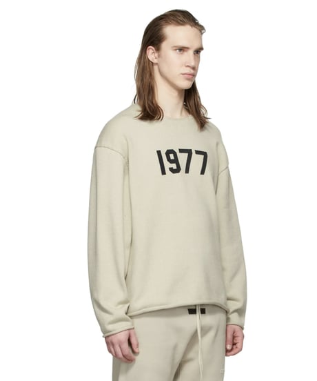【本物・新品・送料込み】ESSENTIALS Beige Raw Edge '1977' Sweater エッセンシャルニットセーター