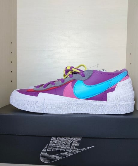 【定価以下／激安販売】新品NIKE BLAZER LOW/SACAI/KAWS ブレーザー LOW Purple Dusk