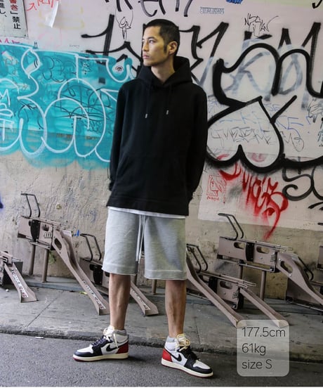 【超撥水・手ぶら】5ポケットスウェットショートパンツ 杢グレーBoxy Cut Off Sweat Short Pants Heather Gray　19S-218