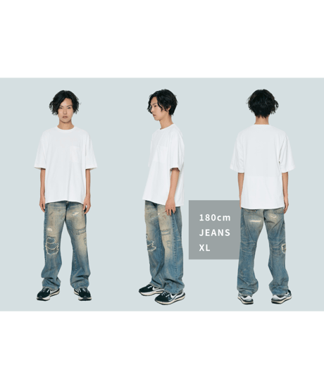 【限定6着】MADE IN YP | RE:LORE『VINTAGE SELVEDGE JEANS』 INDIGO｜後ろ右ポケットにタグ付き