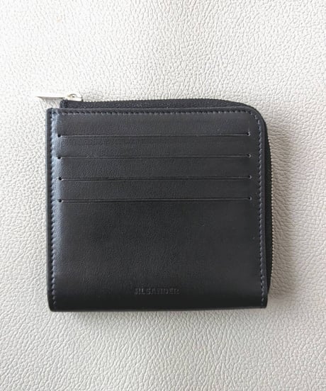 【送料込/新品/正規品】JIL SANDER ジル サンダーL字ファスナーミニウォレット コンパクト財布 薄型 2つ折り カードケース