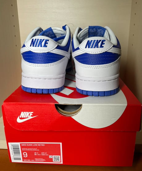 【送料込/実質定価販売】Nike Dunk Low "Racer Blue and White/Reverse Kentucky" ナイキダンクローリバースケンタッキー 裏ダンク
