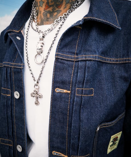 【限定2着】MADE IN YP | RE:LORE『VINTAGE SELVEDGE DENIM JACKET』 INDIGO｜ポケットにタグ有り