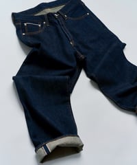 【限定6着】MADE IN YP | RE:LORE『VINTAGE SELVEDGE JEANS』 INDIGO｜後ろ右ポケットにタグ付き