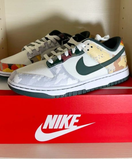 【送料込/最安値】新品NIKE DUNK LOW SE Sail Multi-Camo