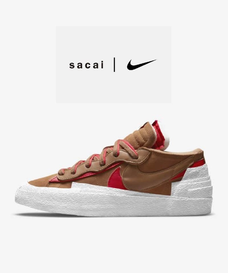 送料込/国内最安値】新品 NIKE x Sacai BLAZER LOW  