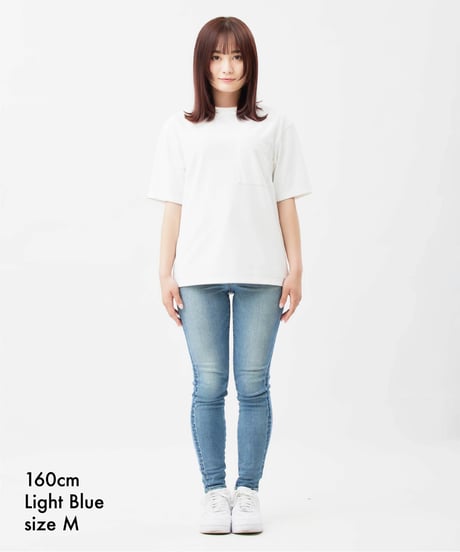 【特許超撥水】脚を長く・まっすぐ・美しく魅せる神JEANS WOMEN／脚痩せ効果抜群／LIGHT BLUE／ライトブルー／ヴィンテージ淡色