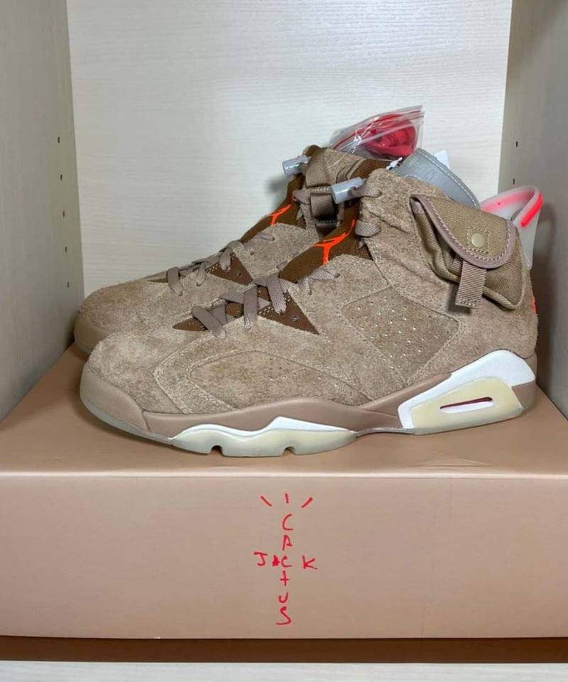 【送料込み／新品未使用】Travis Scott  Air Jordan 6 エア ジョーダン 6 'Travis Scott' 発売日. Nike SNKRS