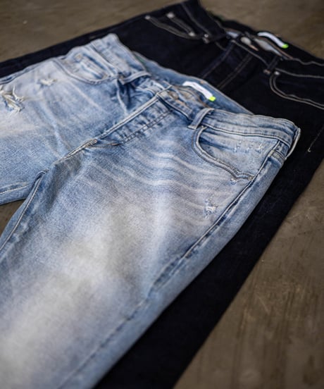 【特許超撥水・令和の虎ご愛用】脚が長く見える神JEANS TYPE-2 /ライトブルー LIGHT BLUE 脚長効果・O脚対策・スタイルアップ・若見え