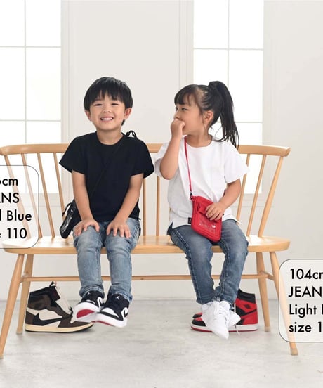【新価格・在庫限り】Kids Hyper Stretch Denim Jeans Mid Blue　19F-226
