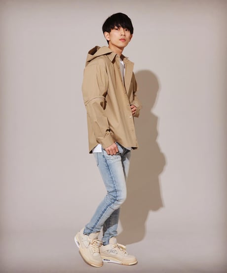 【㊗️完売御礼】再入荷なし THE WISDOM 4WAY SHIRT BEIGE