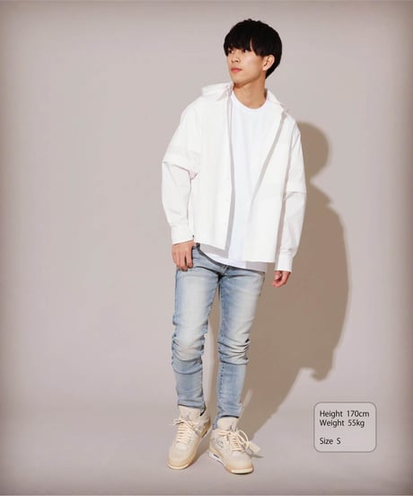 【SAMPLE品／1着限定】4,000円お得！THE WISDOM 4WAY SHIRT WHITE