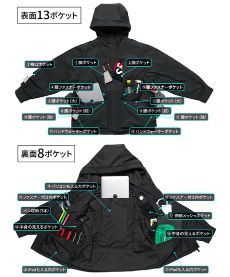 【残りわずか／再入荷不可】クラファン累計2,400万円以上／宇宙テクノロジーエアロゲル＆グラフェン搭載／最先端手ぶらアウター／令和の虎も多数ご愛用
