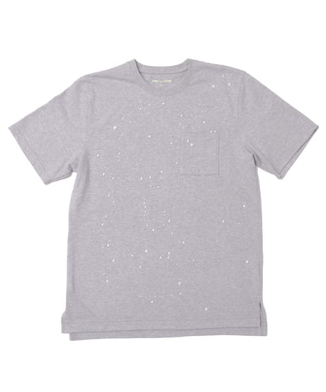 【XL1着限定】【テレビで話題・汗ジミにならない】Box Pocket Side Slit Tee Heather Gray　19S-108