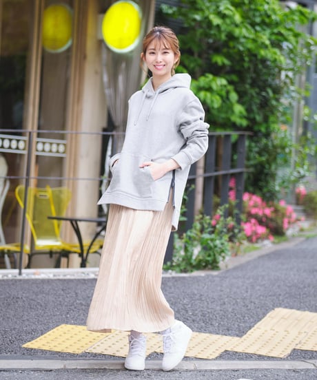 【超撥水】Pullover Side Zip Hooded Sweatshirt T/GRY　19S-103