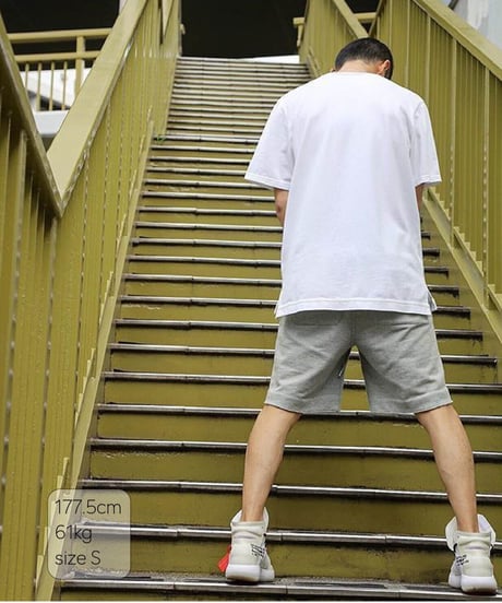 【超撥水・手ぶら】5ポケットスウェットショートパンツ 杢グレーBoxy Cut Off Sweat Short Pants Heather Gray　19S-218