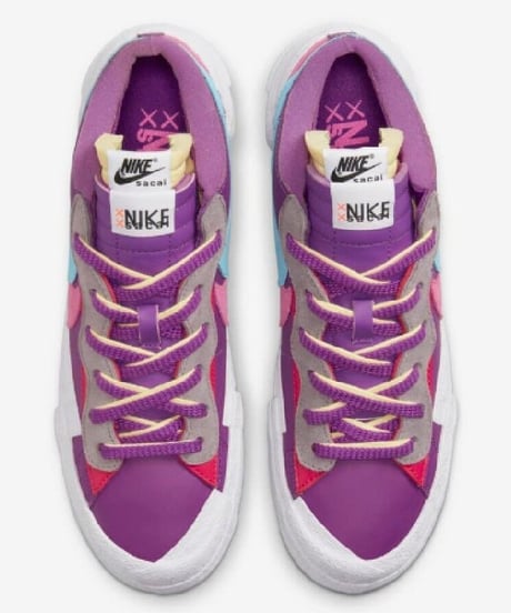 【定価以下／激安販売】新品NIKE BLAZER LOW/SACAI/KAWS ブレーザー LOW Purple Dusk