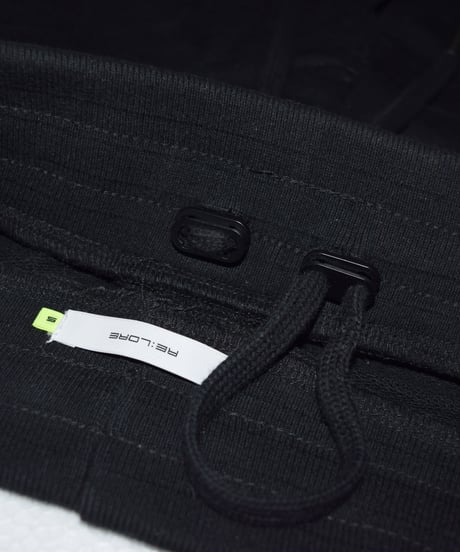 【超撥水・手ぶら】5ポケットスウェットショートパンツ ブラック 黒 Boxy Cut Off Sweat Short Pants Black　19S-218