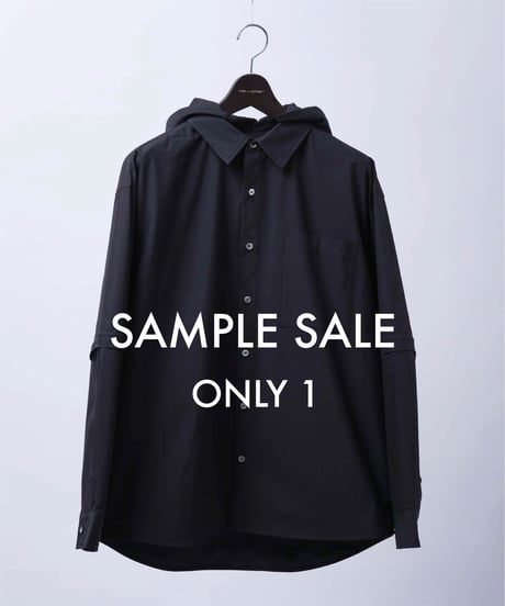 【SAMPLE品／1着限定】4,000円お得！ THE WISDOM 4WAY SHIRT BLACK