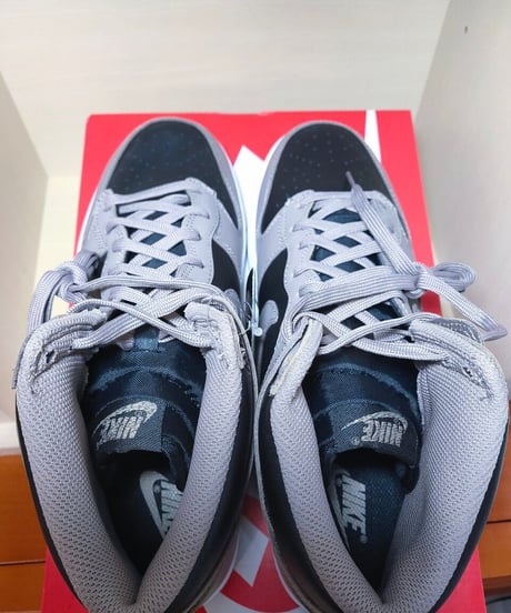【送料込/最安値】NIKE WMNS DUNK HIGH BLACK/MOON FOSSIL-BLACK